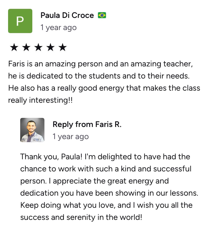 Original review screenshot - Paula Di Croce