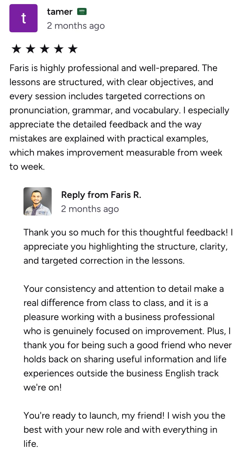 Original review screenshot - Tamer