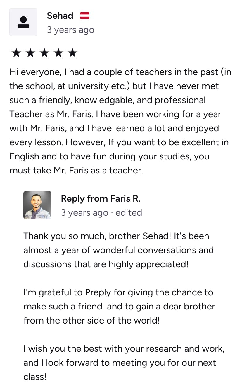 Original review screenshot - Sehad