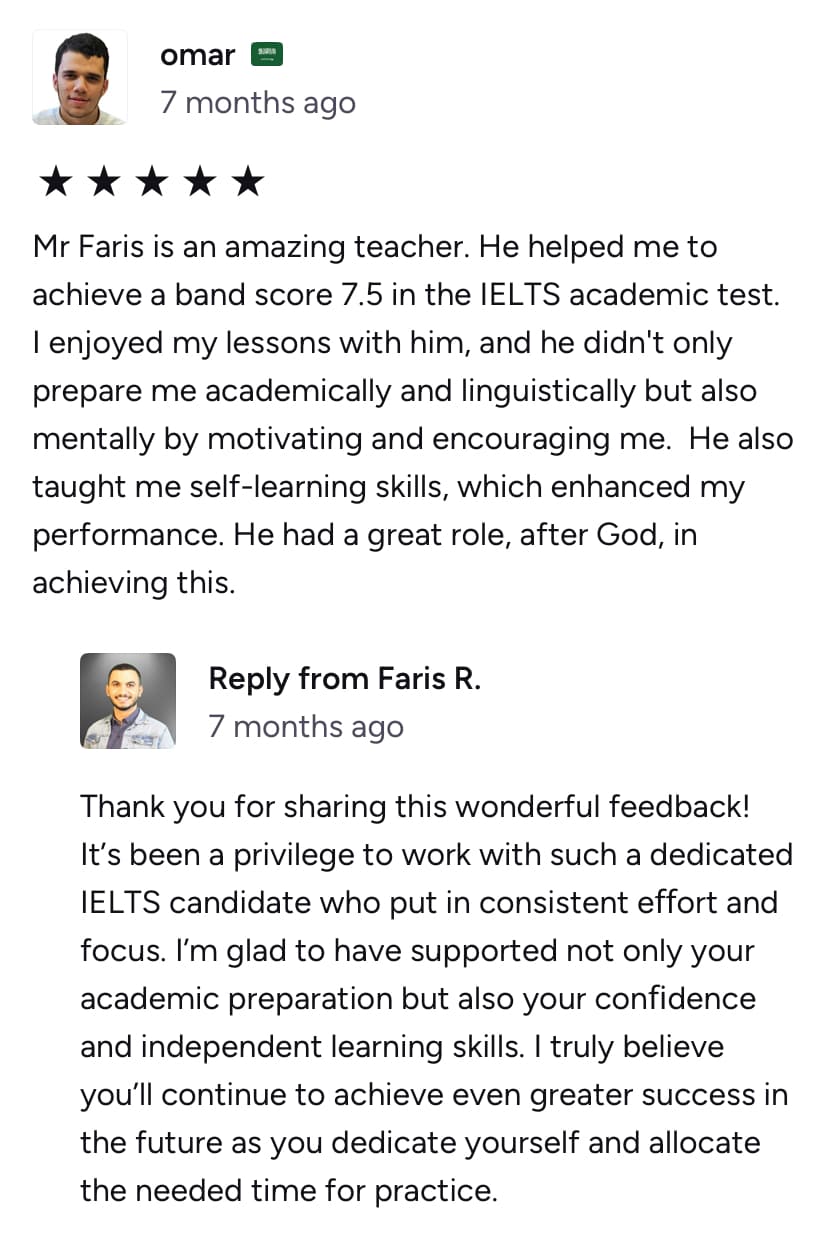 Оригінальний скриншот відгуку - Omar