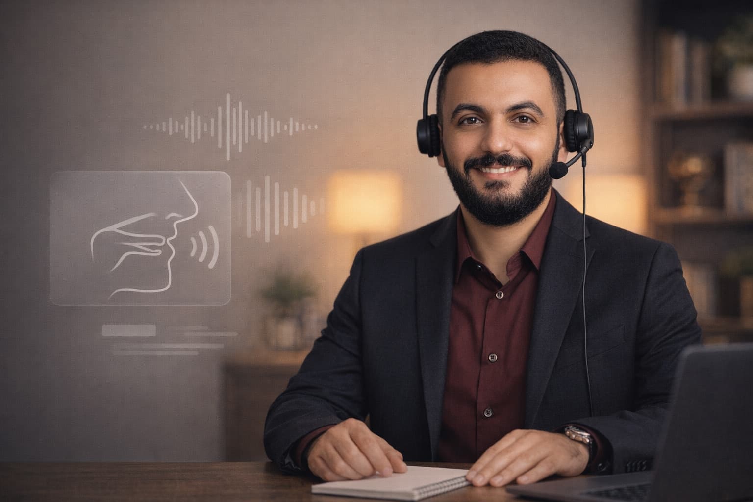 Faris Rashad teaching American English pronunciation with speech sound graphics